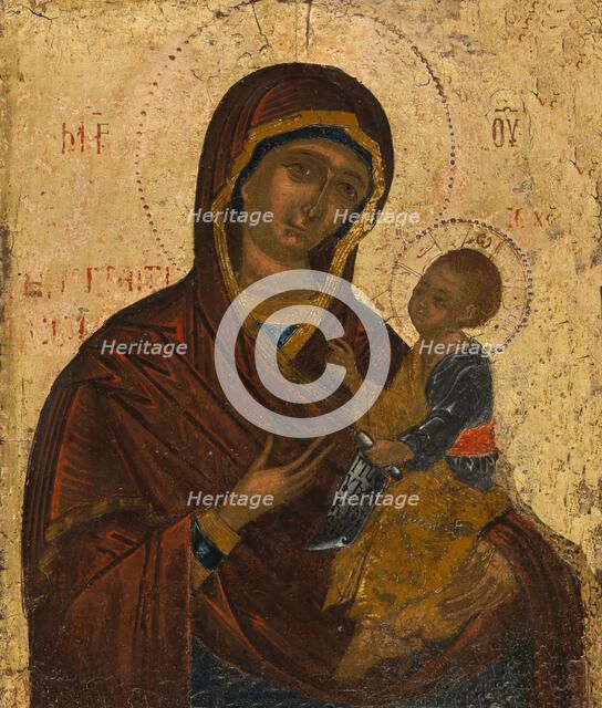 Portrait Icon of the Virgin and Child, c.1500. Creator: Greek School.