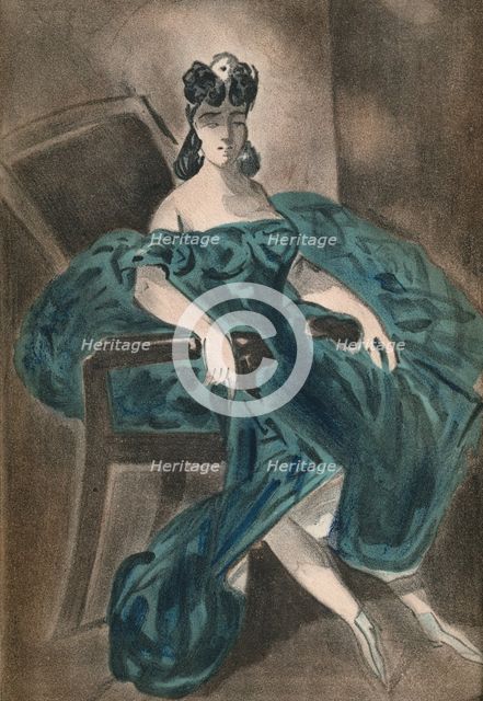 'Portrait II', 1865, (1939). Artist: Constantin Guys.