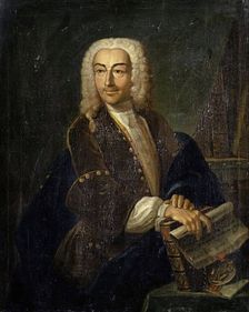 Portrait of Counsellor Carl Friedrich Drollinger, 1738. Creator: Johann Rudolf Huber