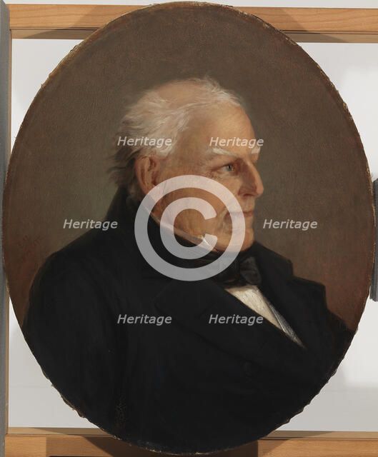 Portrait of Counsellor H. Rosenberg, 1875. Creator: Erik Johan Lofgren.