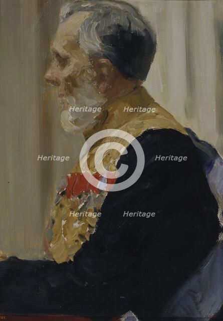 Portrait of Count Constantin Ivanovich von der Pahlen, 1903. Artist: Repin, Ilya Yefimovich (1844-1930)
