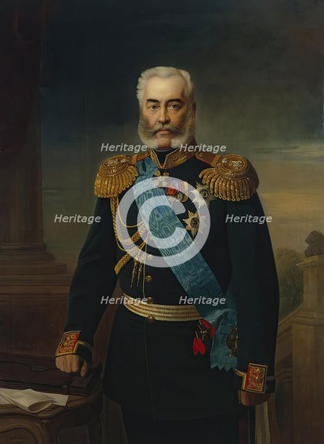 Portrait of Count A.V. Adlerberg II, 1878. Creator: Georg von Bothmann.