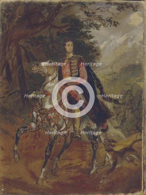 Portrait of Count Anatole Nikolaievich Demidov, 1st Prince of San Donato (1812-1870), c. 1831. Artist: Briullov, Karl Pavlovich (1799-1852)