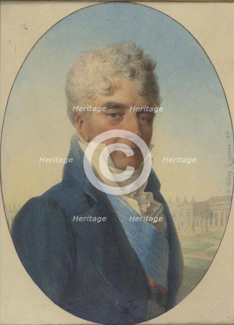 Portrait of Count Andrey Razumovsky (1752-1836) , 1812. Creator: Isabey, Jean-Baptiste (1767-1855).