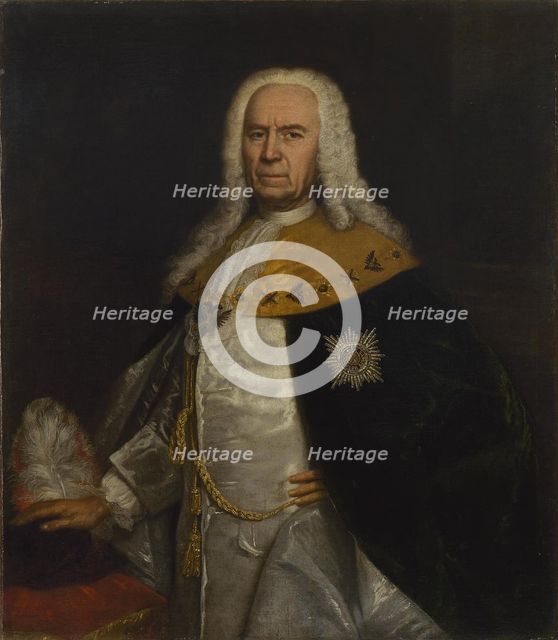 Portrait of Count Andrei Ivanovich Ushakov (1708-1739), Mid of the 18th century. Artist: Anonymous  