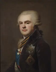 Portrait of Count Alexander Nikolayevich Samoylov (1744-1814), 1796. Artist: Lampi, Johann-Baptist, the Younger (1775-1837)
