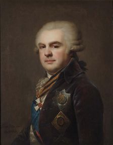 Portrait of Count Alexander Nikolayevich Samoylov (1744-1814), 1796. Artist: Lampi, Johann-Baptist, the Younger (1775-1837)
