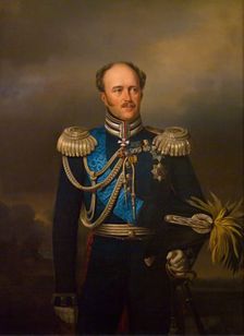 Portrait of Count Alexander Benkendorff (copy), 1859. Creator: Georg von Bothmann