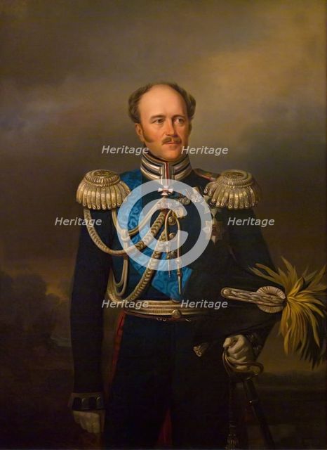 Portrait of Count Alexander Benkendorff (copy), 1859. Creator: Georg von Bothmann.