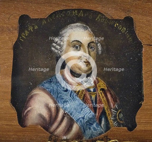 Portrait of Count Alexander Borisovich Buturlin (1694-1767), Mid of the 19th century. Artist: Anonymous  