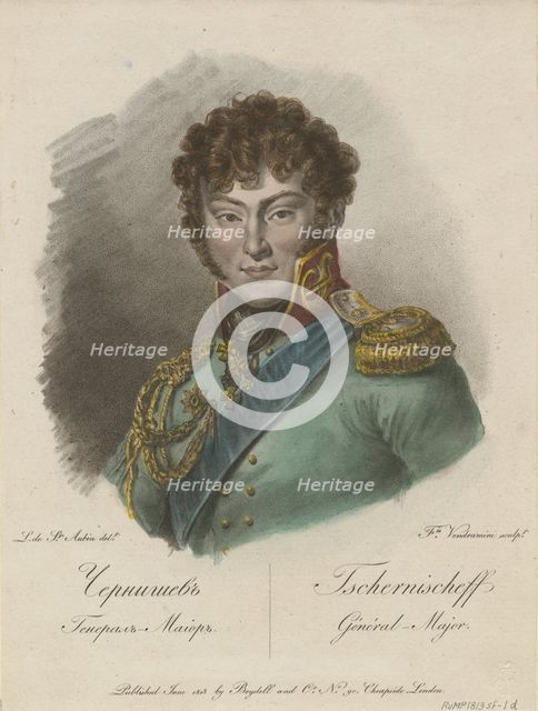 Portrait of Count Alexander Ivanovich Chernyshov (1786-1857), 1813. Artist: Vendramini, Francesco (1780-1856)