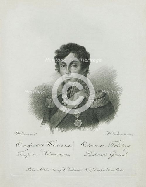 Portrait of Count Alexander Ivanovich Ostermann-Tolstoy (1772-1857), 1813.