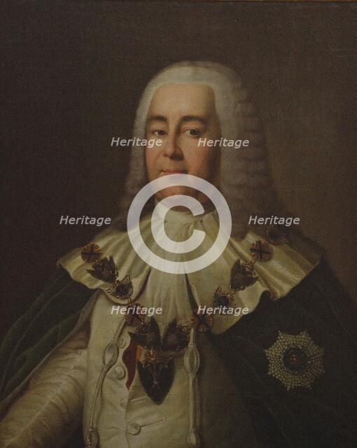 Portrait of Count Alexander Ivanovich Rumyantsev (1680-1749), Second Half of the 18th cen. Creator: Anonymous.
