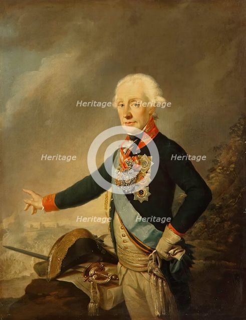 Portrait of Count Alexander Suvorov, 1799. Creator: Josef Kreutzinger.