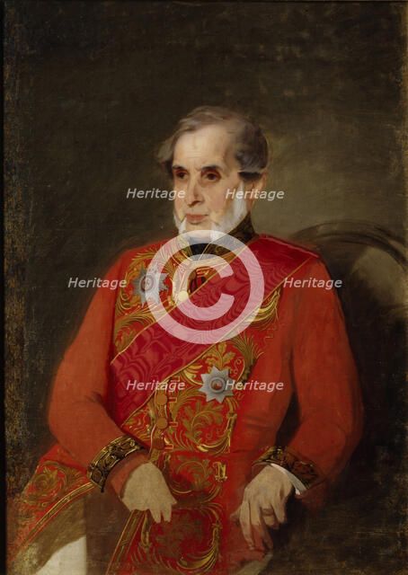 Portrait of Count Alexander Vasilyevich Kochubey (1768-1834), 1860s. Artist: Makarov, Ivan Kosmich (1822-1897)