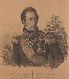 Portrait of Count Alexandre Andrault de Langeron (1763-1831), 1820. Creator: Hampeln, Carl, von (1794-after 1880)