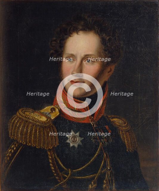 Portrait of Count Alexey Fyodorovich Orlov (1787-1862), c. 1810. Artist: Anonymous, 18th century  