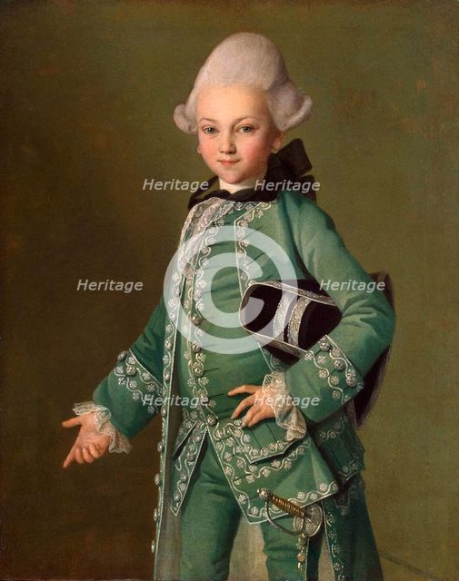Portrait of Count Alexei Bobrinsky as a Child', 1769. Creator: Christineck, Carl Ludwig Johann (1732/3-1792/4).