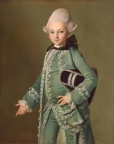 Portrait of Count Alexei Bobrinsky as a Child, 1769. Creator: Ludwig Christinec