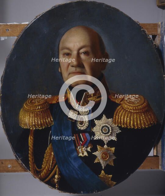 Portrait of Count Arseny Andreyevich Zakrevsky (1783–1865), after 1848. Artist: Zaryanko, Sergei Konstantinovich (1818-1870)