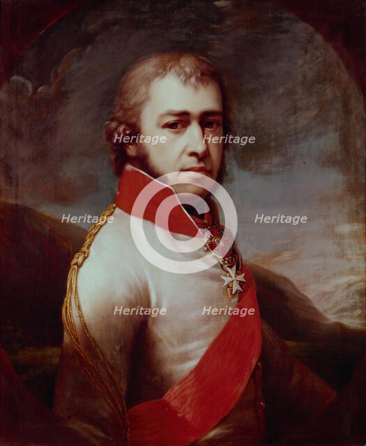 Portrait of Count Boris Vladimirovich Golitsyn (1769-1813), 1797. Artist: Lampi, Johann-Baptist von, the Elder (1751-1830)