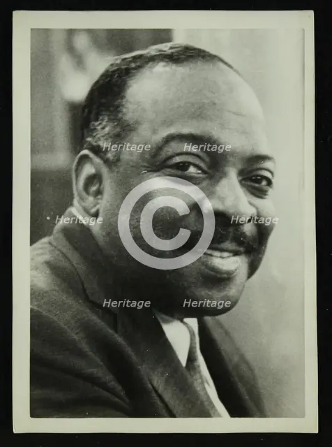 Portrait of Count Basie, 1950s. Creator: Denis Williams.