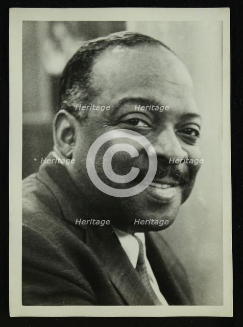 Portrait of Count Basie, 1950s. Creator: Denis Williams.