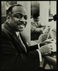 Portrait of Count Basie, 1950s. Creator: Denis Williams