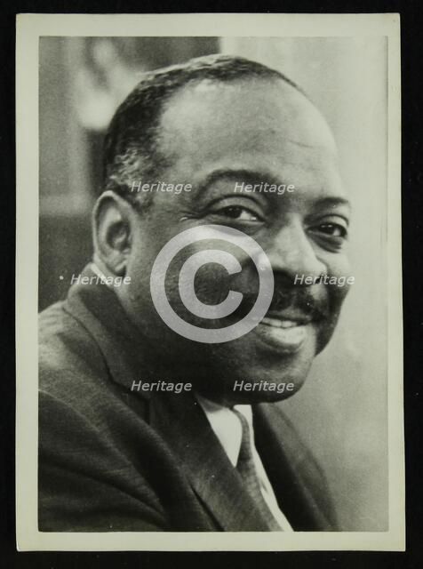 Portrait of Count Basie, 1950s. Artist: Denis Williams