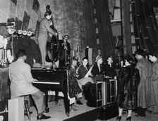 Portrait of Count Basie, Ray Bauduc, Bob Haggart, Harry Edison, Herschel Evans...Washington, c1941. Creator: William Paul Gottlieb