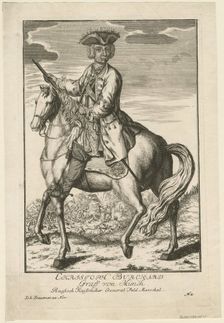Portrait of Count Burkhard Christoph von Münnich (1683-1767), 1739. Artist: Trautner, August Johann, the Elder (active 18th century)