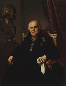 Portrait of Count Grigory Kushelev (1754-1833), 1827. Creator: Orest Kiprensky