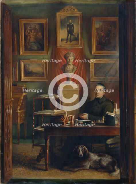 Portrait of Count Dmitry Petrovich Buturlin (1790-1849), 1851. Artist: Zelensky, Arnold Abramovich (1812-?)