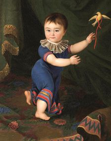 Portrait of Count Dmitri Nikolayevich Sheremetev (1803-1871) as child, 1805. Creator: Cherkasov, Mikhail Matveevich (active first Half of 19th cen.)