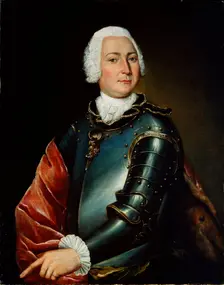 Portrait of Count Ernst Christoph von Manteuffel 18th century. Artist: Lucas Conrad Pfandzelt