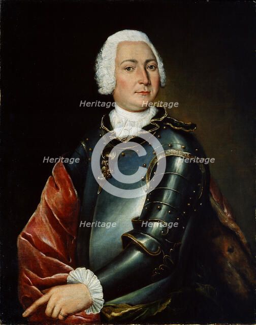 'Portrait of Count Ernst Christoph von Manteuffel', 18th century. Artist: Lucas Conrad Pfandzelt