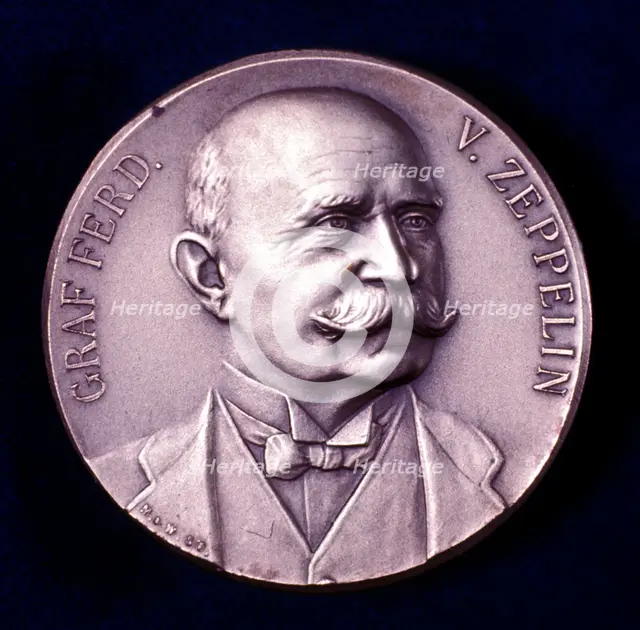 Portrait of Count Ferdinand von Zeppelin. Artist: Unknown