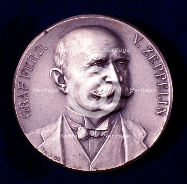 Portrait of Count Ferdinand von Zeppelin. Artist: Unknown