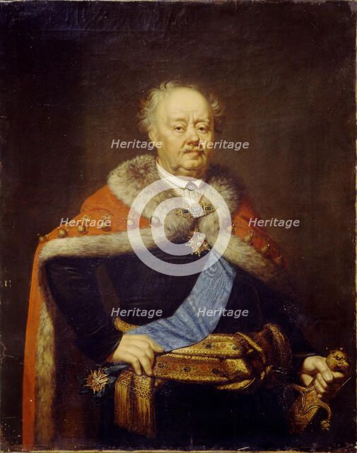 Portrait of Count Franciszek Ksawery Branicki (1730-1819), 1818. Artist: Rombauer, Janos (1782-1849)