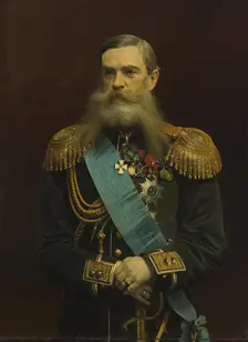 Portrait of Count Frederick Maurice van Heiden, 1881. Creator: Ivan Kramskoy