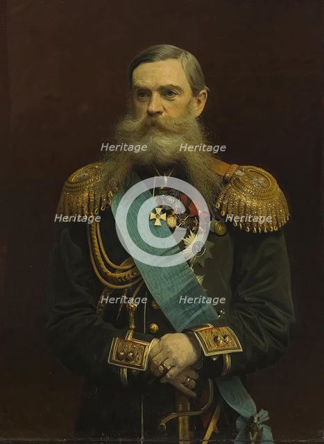 Portrait of Count Frederick Maurice van Heiden, 1881. Creator: Ivan Kramskoy.