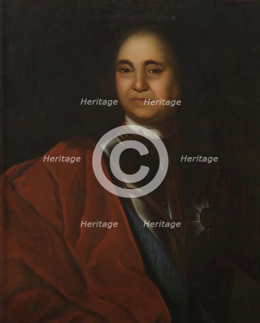 Portrait of Count Fyodor Matveyevich Apraksin (1661-1728), Second Half of the 18th cen. Creator: Anonymous.