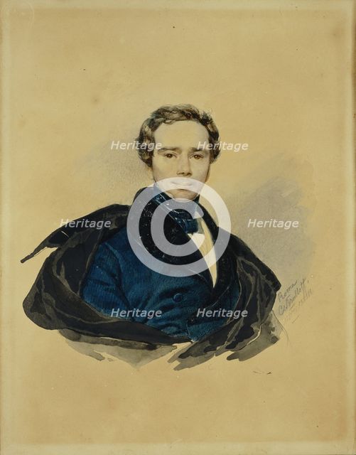 Portrait of Count Fyodor Fyodorovich Golitsyn (1794-1854), 1833. Artist: Briullov, Karl Pavlovich (1799-1852)
