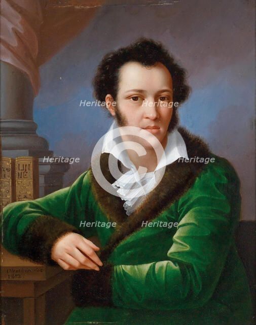 Portrait of Count Fyodor Ivanovich Tolstoy (1782-1846), known as the "American", 1812. Creator: Oleszkiewicz, Józef (1777-1830).