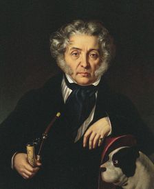 Portrait of Count Fyodor Ivanovich Tolstoy (1782-1846), known as the "American", 1846. Creator: Reichel, Karl (1788-1857)