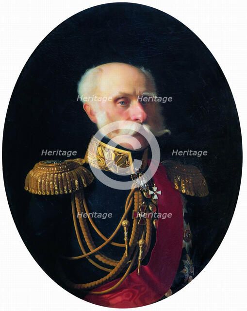 Portrait of Count Fyodor Petrovich Litke (1797-1882). Artist: Zaryanko, Sergei Konstantinovich (1818-1870)