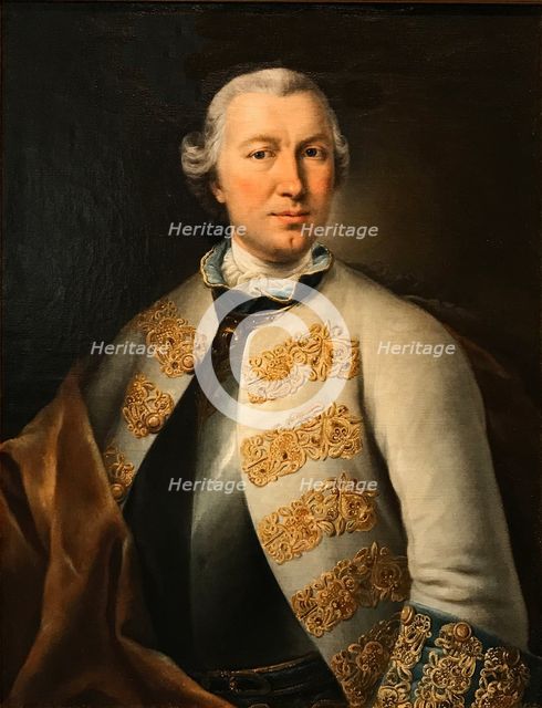 Portrait of Count Karl von Sievers (1710-1774), 1755. Creator: Pfandzelt, Lucas Conrad (1716-1786).