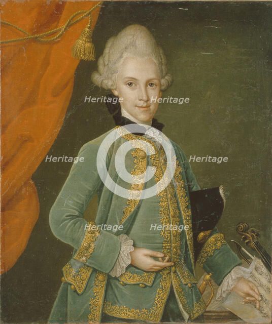 Portrait of Count Karl Gustav von Simolin (1715-1777). Artist: Schorer, Leonhard (1715-1777)