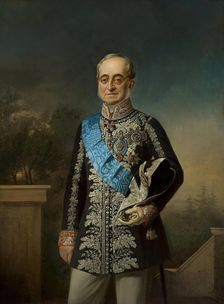 Portrait of Count Karl Nesselrode, 1869. Creator: Georg von Bothmann
