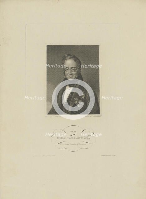 Portrait of Count Karl Robert Nesselrode (1780-1862), 1832. Creator: Lehmann, F. L. (?-1848).